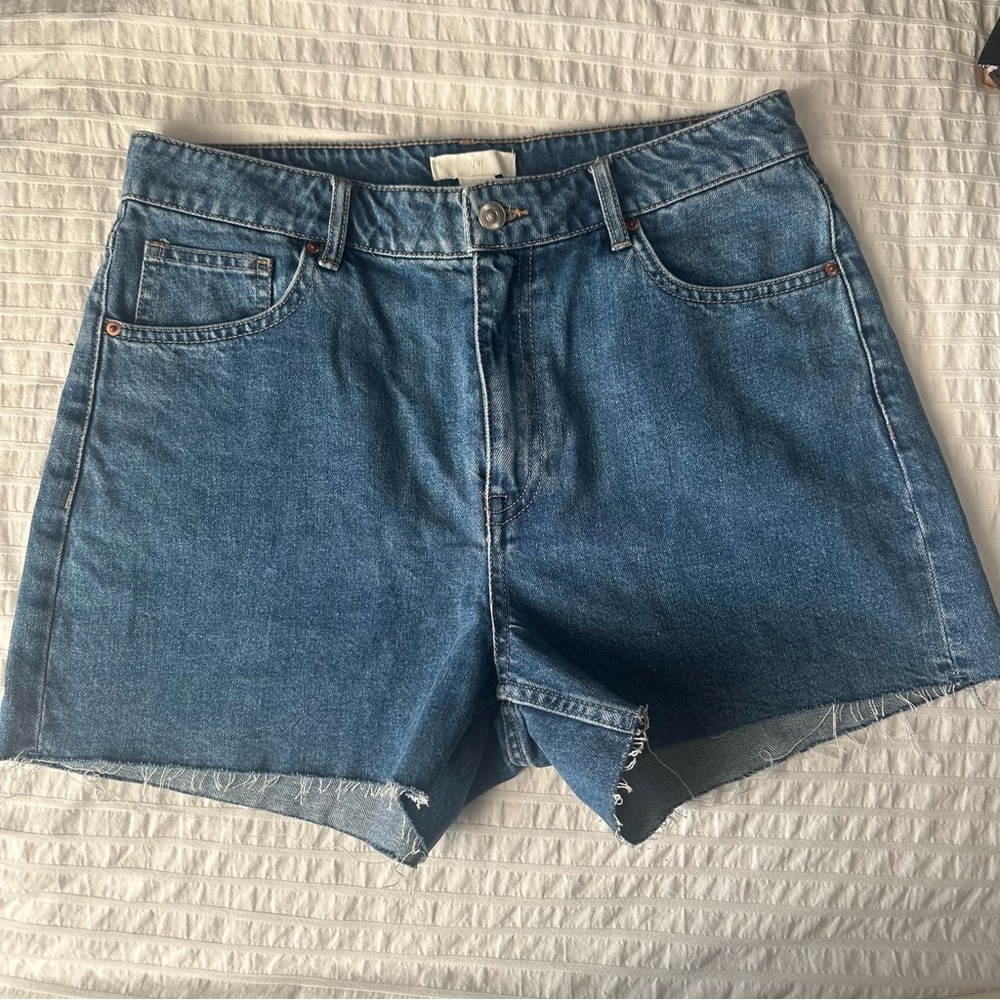 H&M Blue Jean Shorts Classic Denim Style